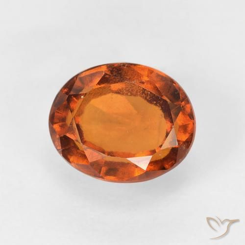 1.20ct 天然 深橙色 钙铝榴石, 椭圆形, VVS-VS