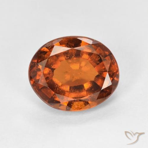 2.38ct 天然 Medium Dark-Orange 钙铝榴石, 椭圆形, VS-SI