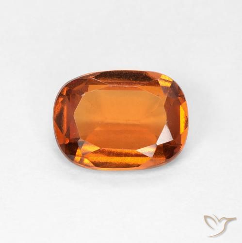 1.37ct 天然 黄橙色 钙铝榴石, 软垫, VVS-VS