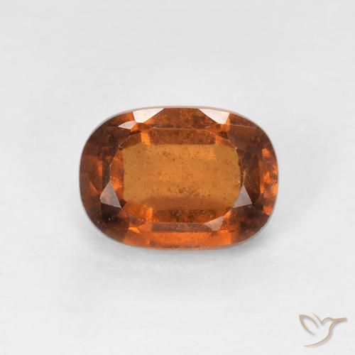 1.29ct 天然 琥珀橙 钙铝榴石, 软垫, VS-SI