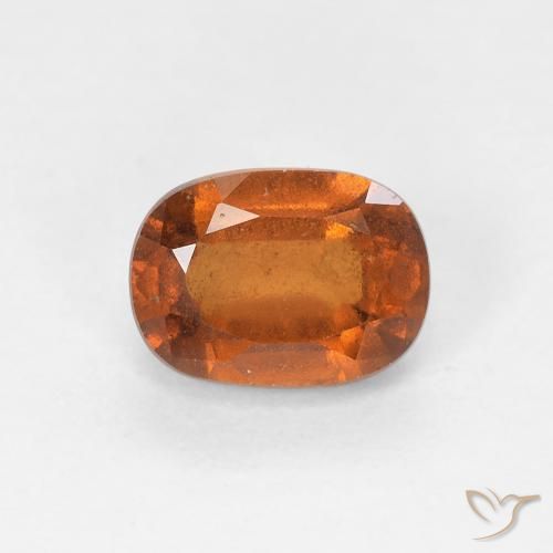 1.14ct 天然 深橙色 钙铝榴石, 椭圆形, VS-SI