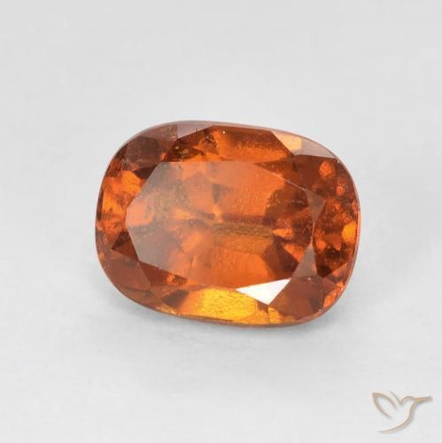 2.00ct 天然 Medium Dark-Orange 钙铝榴石, 椭圆形, VS-SI