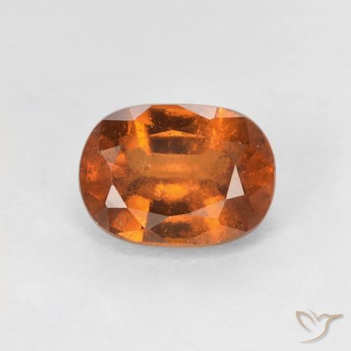1.22ct 天然 深橙色 钙铝榴石, 椭圆形, VS-SI