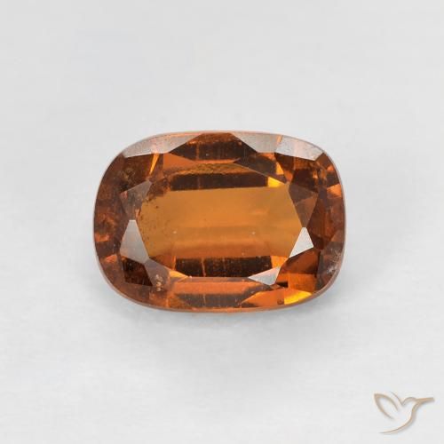 1.36ct 天然 深橙色 钙铝榴石, 软垫, VS