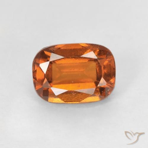 1.34ct 天然 深橙色 钙铝榴石, 软垫, VS