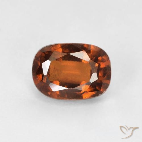 1.43ct 天然 琥珀橙 钙铝榴石, 软垫, VS
