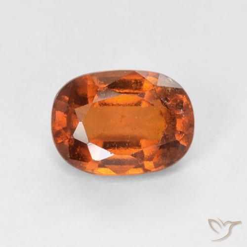 1.12ct 天然 深橙色 钙铝榴石, 软垫, VS-SI