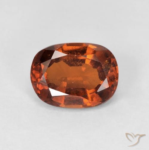 1.70ct 天然 琥珀橙 钙铝榴石, 椭圆形, VS