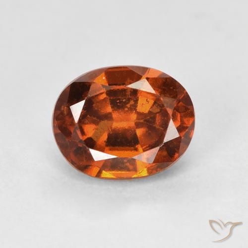 1.76ct 天然 深橙色 钙铝榴石, 椭圆形, VS