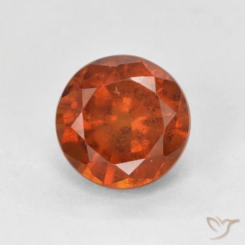 2.06ct 天然 红橙色 钙铝榴石, 圆形的, VS