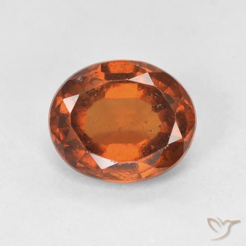 1.77ct 天然 琥珀橙 钙铝榴石, 椭圆形, VS