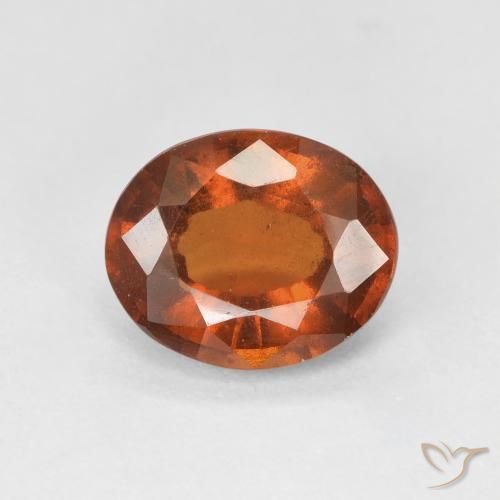 2.69ct 天然 Medium Dark-Orange 钙铝榴石, 椭圆形, VS