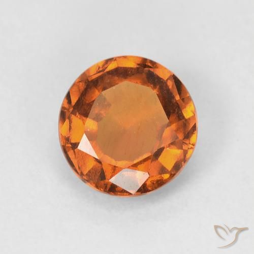 1.10ct 天然 中橙 钙铝榴石, 圆形的, VVS-VS
