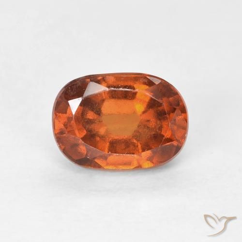 1.29ct 天然 Medium Dark-Orange 钙铝榴石, 软垫, VVS-VS