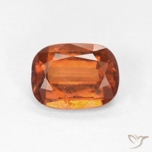 1.68ct 天然 Medium Dark-Orange 钙铝榴石, 软垫, VS