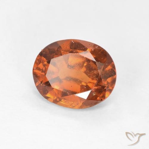 1.51ct 天然 深橙色 钙铝榴石, 椭圆形, VS