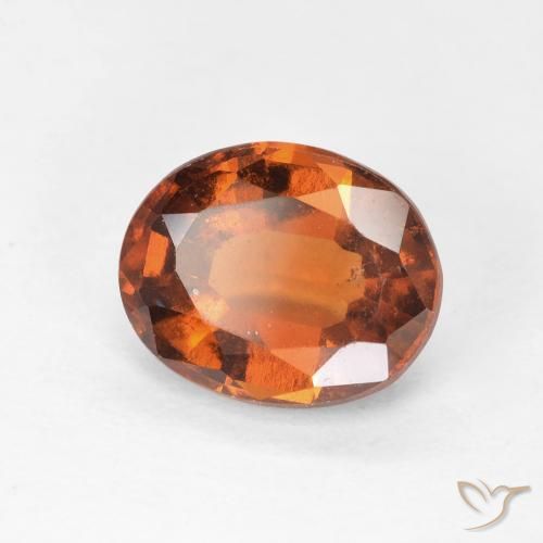 2.84ct 天然 深橙色 钙铝榴石, 椭圆形, VS