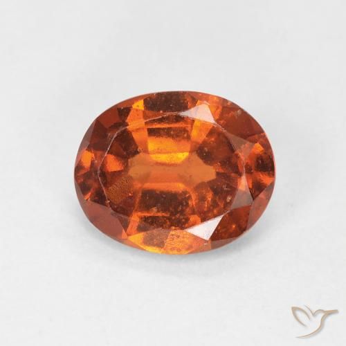 1.48ct 天然 深橙色 钙铝榴石, 椭圆形, VS