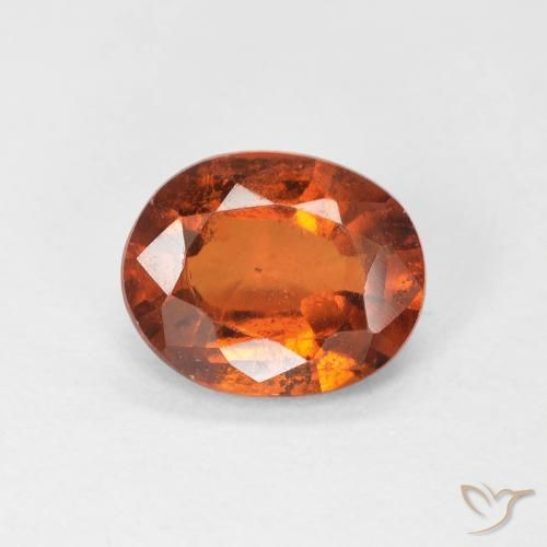 1.39ct 天然 Medium Dark-Orange 钙铝榴石, 椭圆形, VS