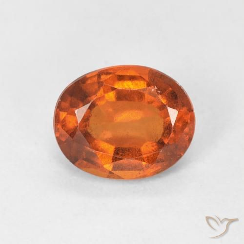 1.47ct 天然 深橙色 钙铝榴石, 椭圆形, VS