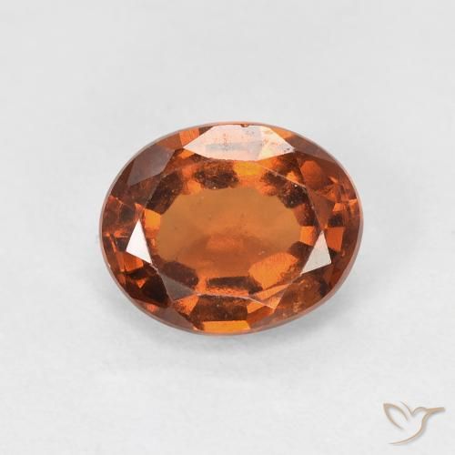 1.62ct 天然 深橙色 钙铝榴石, 椭圆形, VVS-VS