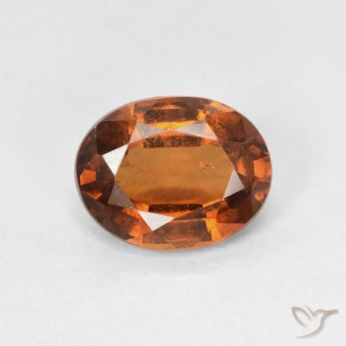 1.33ct 天然 琥珀橙 钙铝榴石, 椭圆形, VVS-VS