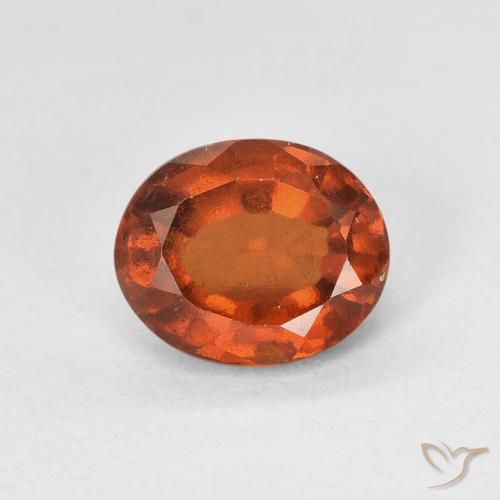 1.51ct 天然 琥珀橙 钙铝榴石, 椭圆形, VVS-VS