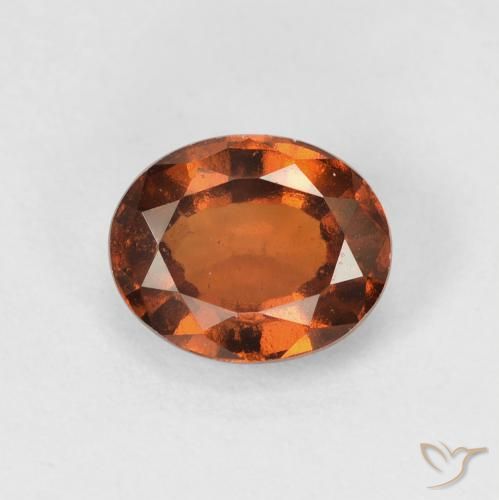 1.56ct 天然 深橙色 钙铝榴石, 椭圆形, VVS-VS