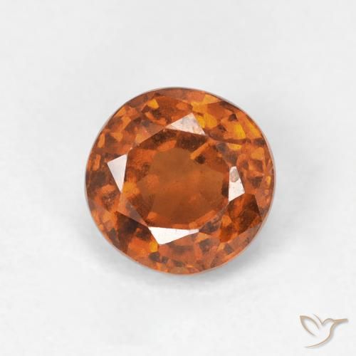 0.94ct 天然 Medium Dark-Orange 钙铝榴石, 圆形的, VVS-VS
