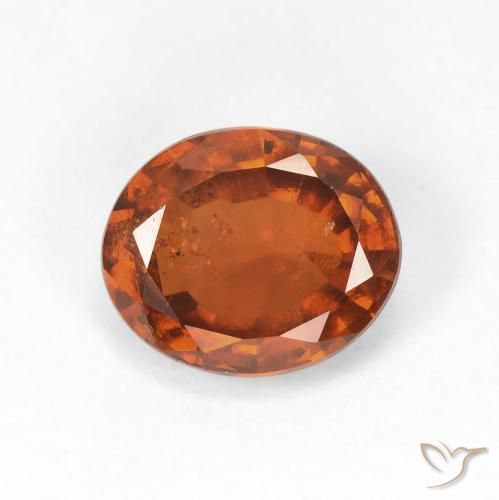 2.32ct 天然 琥珀橙 钙铝榴石, 椭圆形, VS