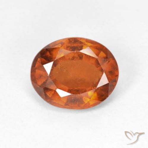 2.39ct 天然 琥珀橙 钙铝榴石, 椭圆形, VS