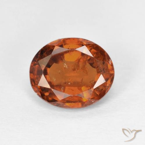 2.12ct 天然 深橙色 钙铝榴石, 椭圆形, VS