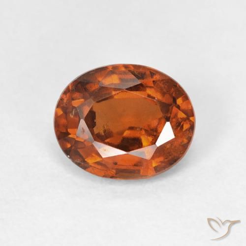 1.74ct 天然 深橙色 钙铝榴石, 椭圆形, VS