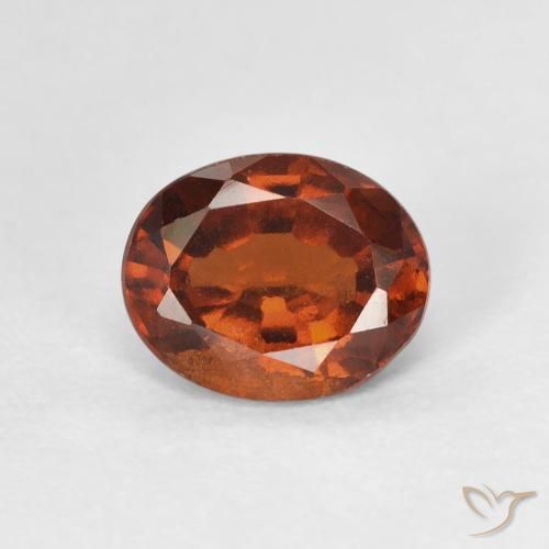1.64ct 天然 深橙色 钙铝榴石, 椭圆形, VS