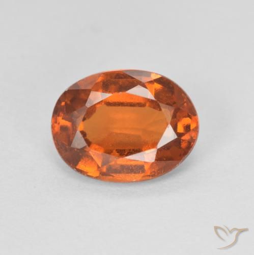 1.74ct 天然 深橙色 钙铝榴石, 椭圆形, VVS-VS