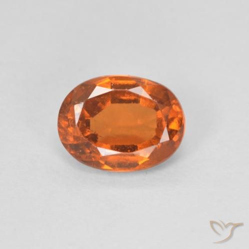 1.05ct 天然 中橙 钙铝榴石, 椭圆形, VVS-VS