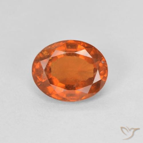1.16ct 天然 中橙 钙铝榴石, 椭圆形, VVS-VS