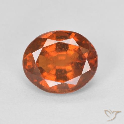 1.91ct 天然 火橙 钙铝榴石, 椭圆形, VVS-VS
