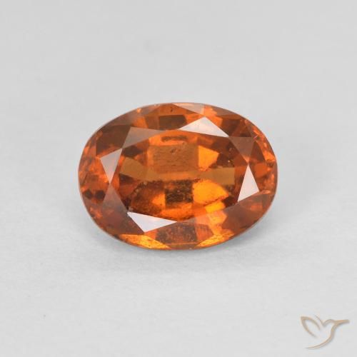 1.27ct 天然 Medium Dark-Orange 钙铝榴石, 椭圆形, VVS-VS