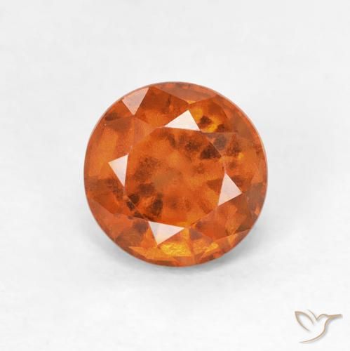 1.01ct 天然 深橙色 钙铝榴石, 圆形的, VS