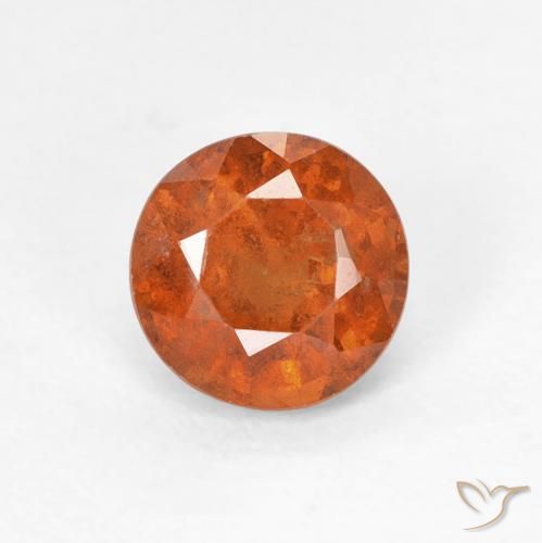 0.92ct 天然 中橙 钙铝榴石, 圆形的, VS