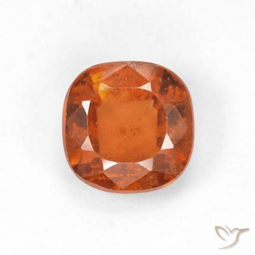 1.33ct 天然 深橙色 钙铝榴石, 软垫, VS