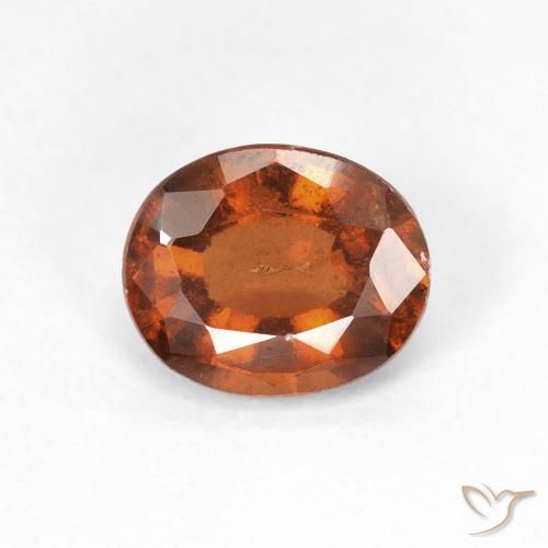 1.50ct 天然 深橙色 钙铝榴石, 椭圆形, VS