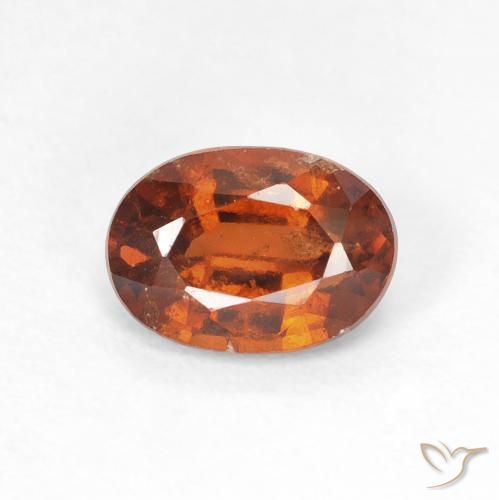 1.43ct 天然 琥珀橙 钙铝榴石, 椭圆形, VS