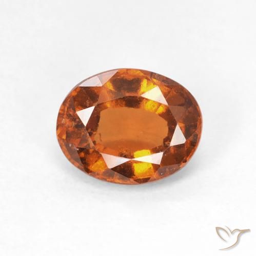 1.41ct 天然 中橙 钙铝榴石, 椭圆形, VS