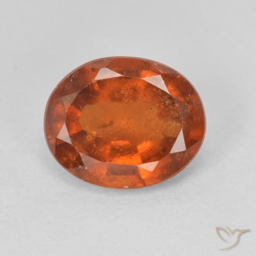 1.98ct 天然 深橙色 钙铝榴石, 椭圆形, VS