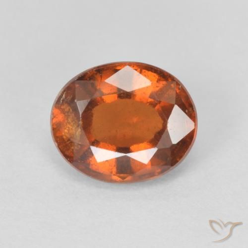 1.73ct 天然 Medium Dark-Orange 钙铝榴石, 椭圆形, VS