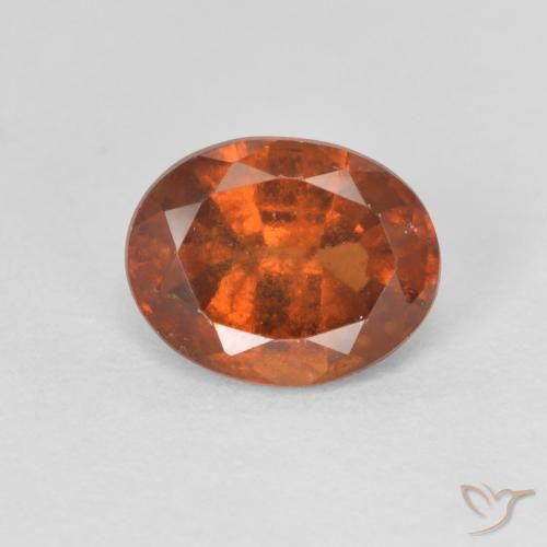 1.53ct 天然 深橙色 钙铝榴石, 椭圆形, VS