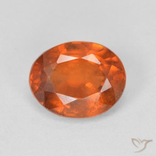 1.93ct 天然 深橙色 钙铝榴石, 椭圆形, VS