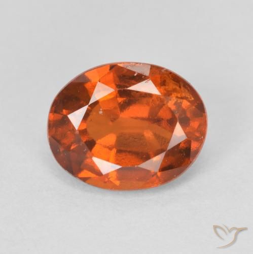 2.06ct 天然 Medium Dark-Orange 钙铝榴石, 椭圆形, VS